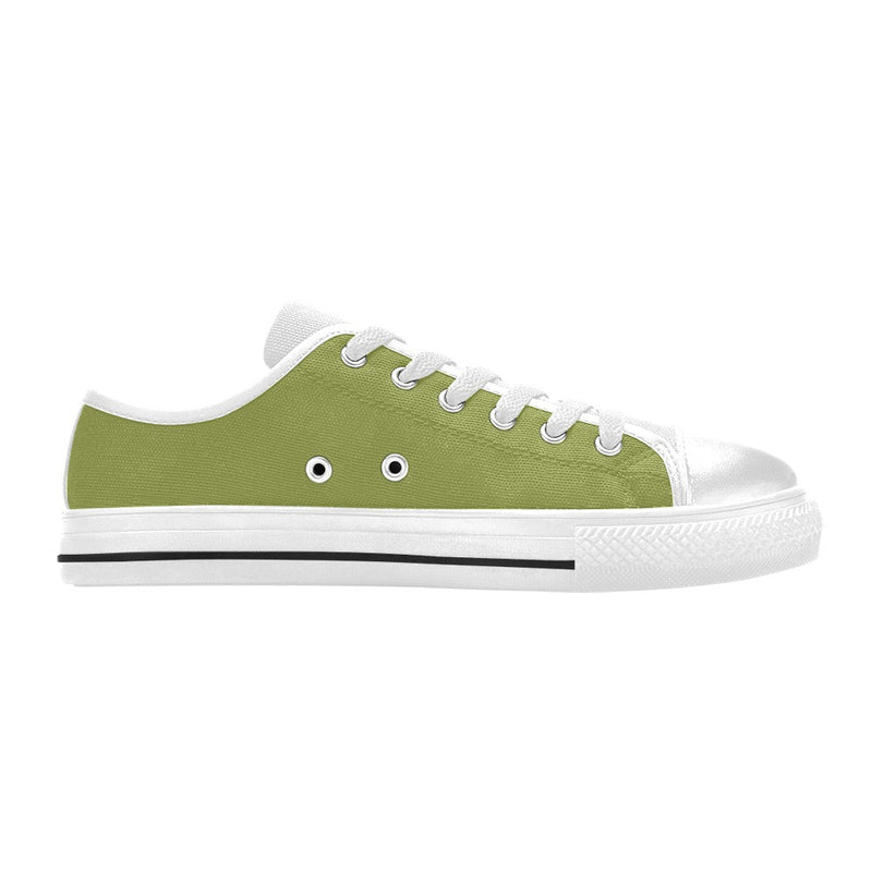 Men's Asparagus Solid Low Top Shoes