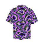 Men's Cosmic Swirl Abstract Half Sleeve Shirt