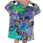 Men's Asian Batik Pattern Abstract Blanket Hoodie