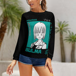 Women's Bulma DBZ Anime Sweatshirt