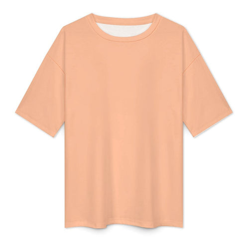Women's Macaroni and Cheese Solid Oversized T-shirt