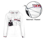 Men's Tokyo Ghoul Art Anime Flannel Hoodie