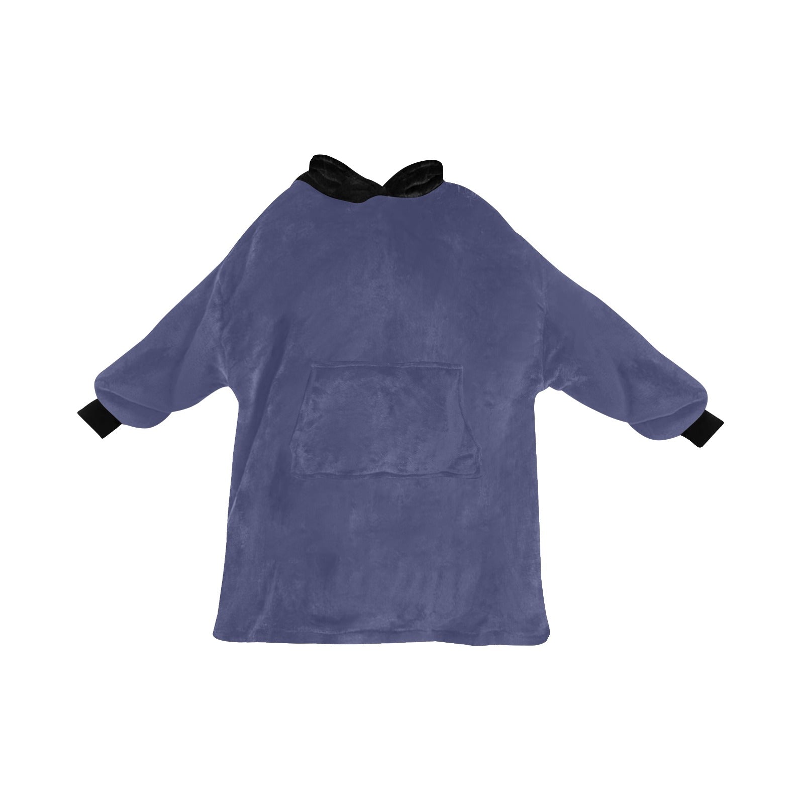 Men's Future Dusk & Black Solid Blanket Hoodie