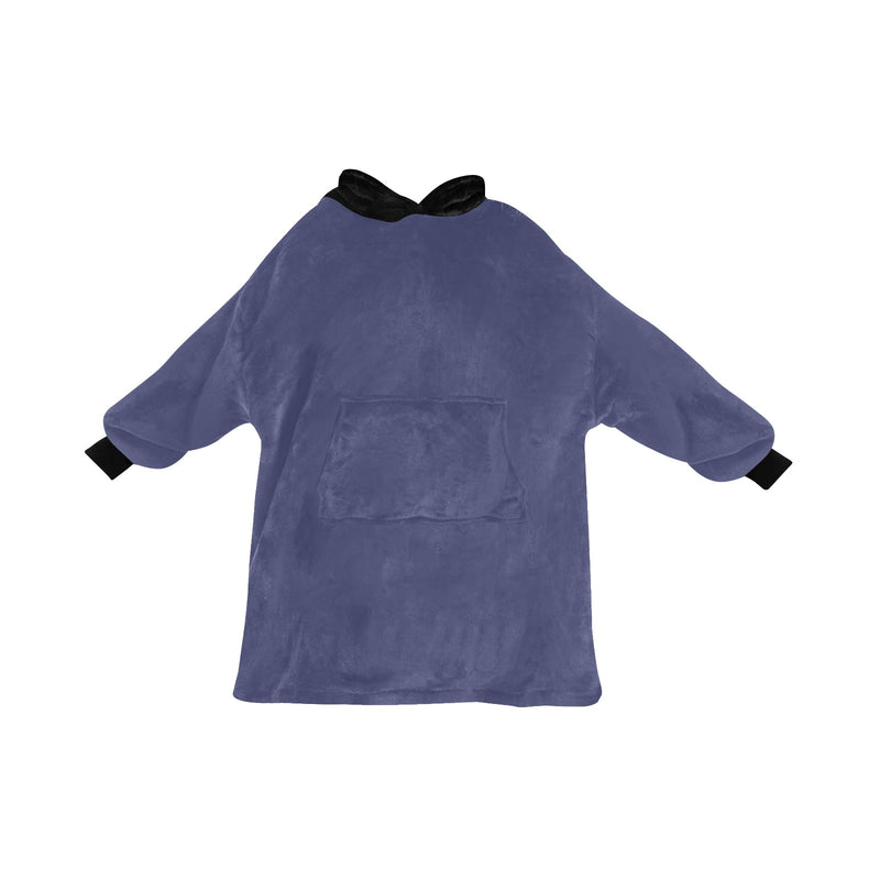 Men's Future Dusk & Black Solid Blanket Hoodie