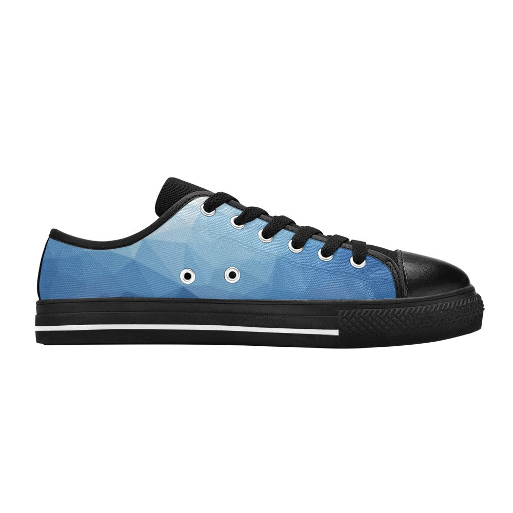 Men's Blue Prism Abstract Low Top Shoes