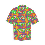 Men's Cosmic Confusion Swirl Abstract Half Sleeve Shirt