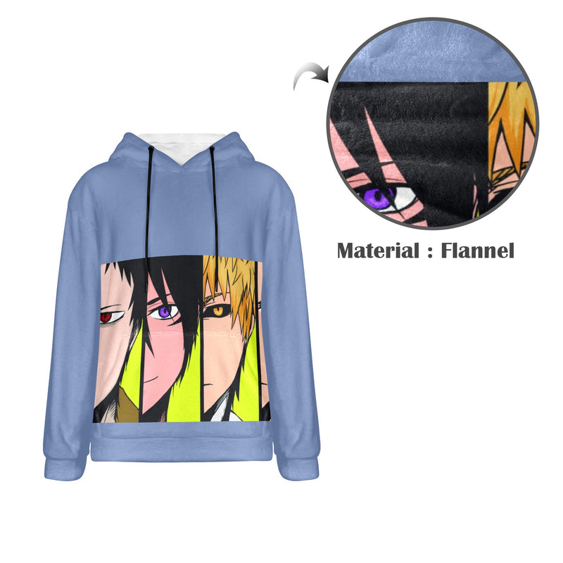 Men's One Punch Man Anime Flannel Hoodie