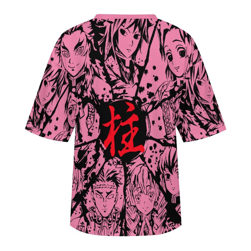 Women's Demon Slayer Universe Anime Oversized T-shirt