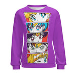 Women's Sailor Moon Eyes Anime Sweatshirt
