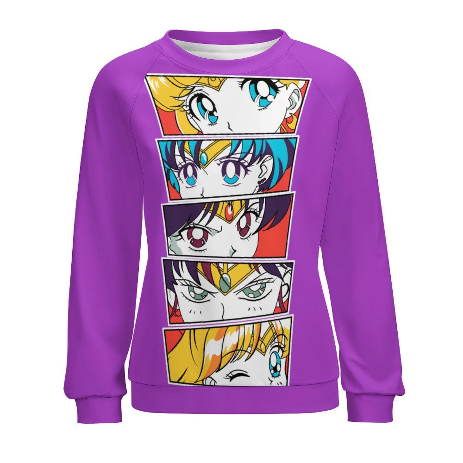 Women's Sailor Moon Eyes Anime Sweatshirt