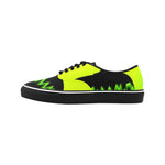 Men's Neon Shark Abstract Low Top Shoes