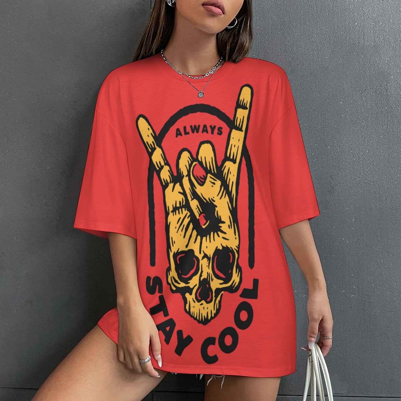 Women's Always Stay Cool Acid & Punk Oversized T-shirt