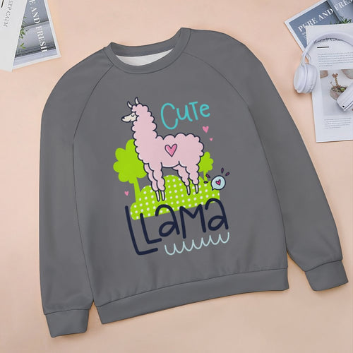 Women's Cute Llama Abstract Sweatshirt