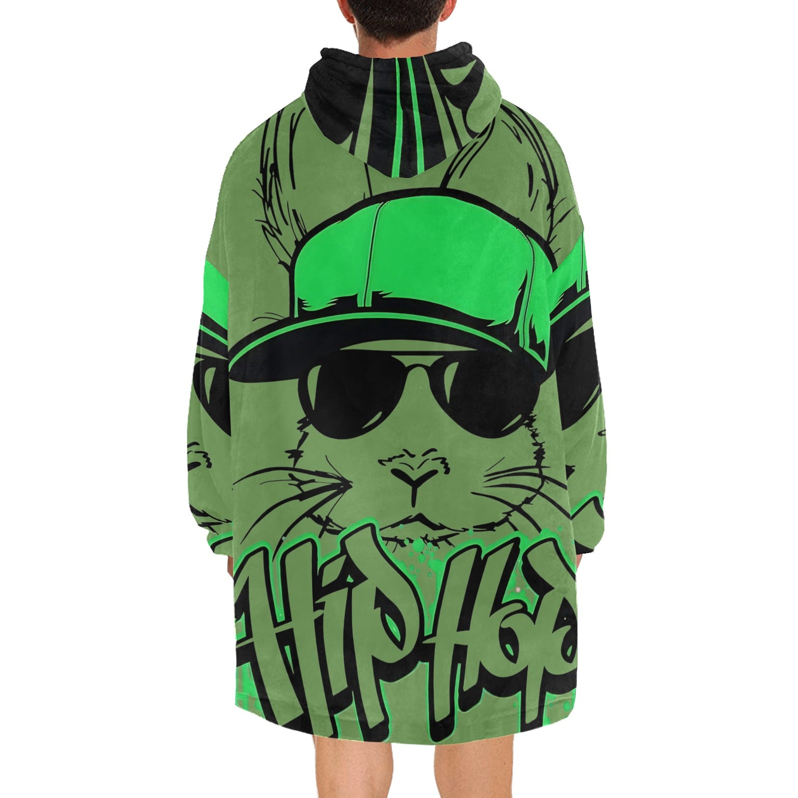 Men's Hip Hop Streetwear Blanket Hoodie