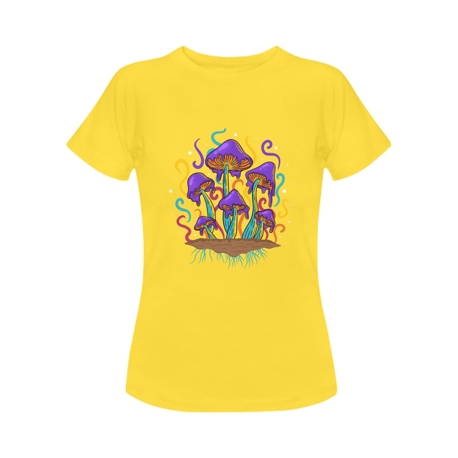 Women's Melting Mushroom Acid & Punk Classic Fit T-shirt