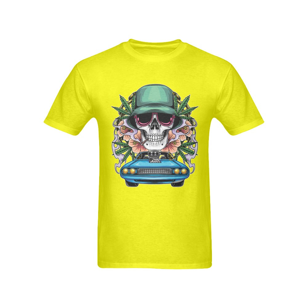 Men's Skull Rider Streetwear Classic Fit T-shirt