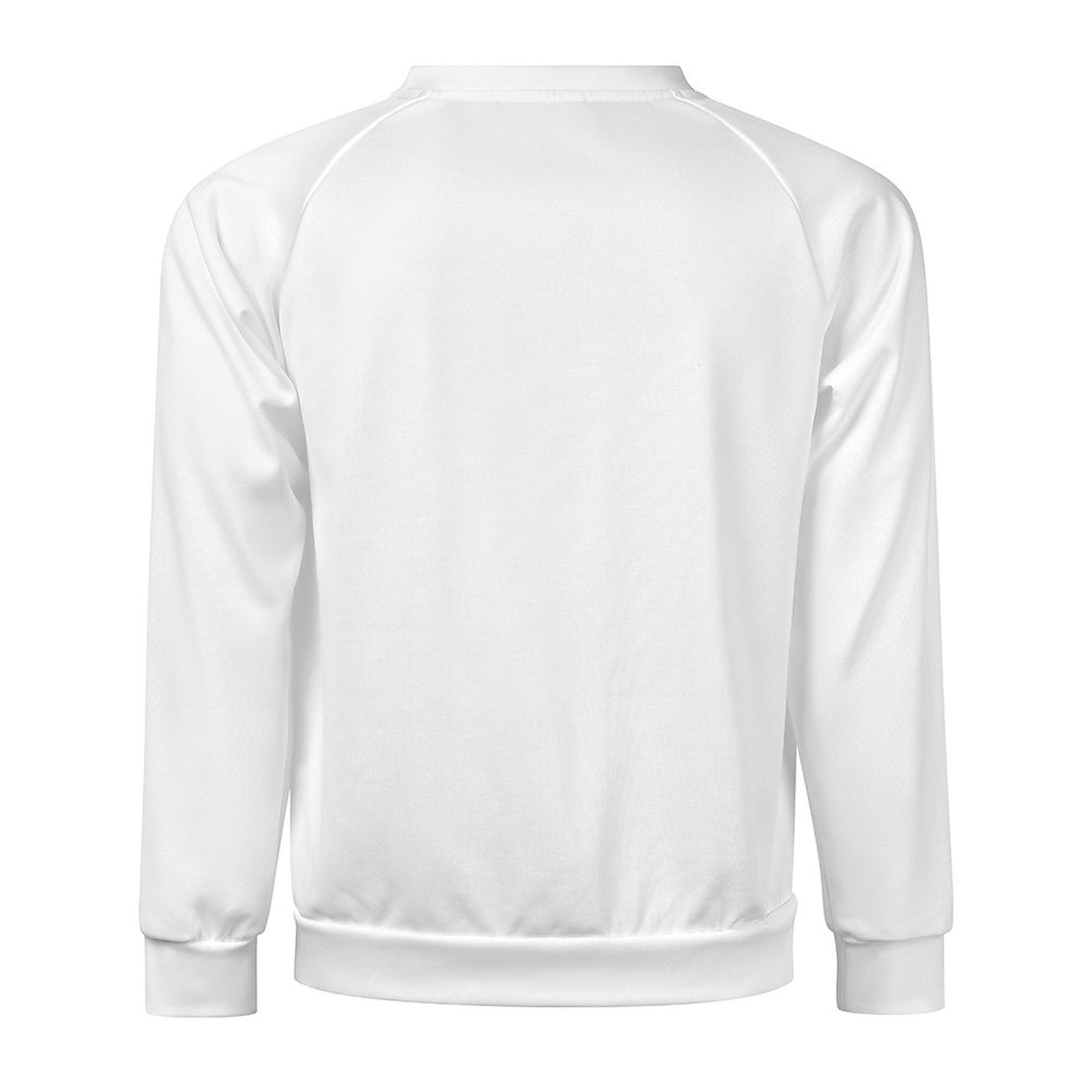 Men's White Solid Sweatshirt