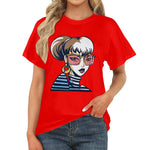 Women's Pop Lady Abstract Classic Fit T-shirt
