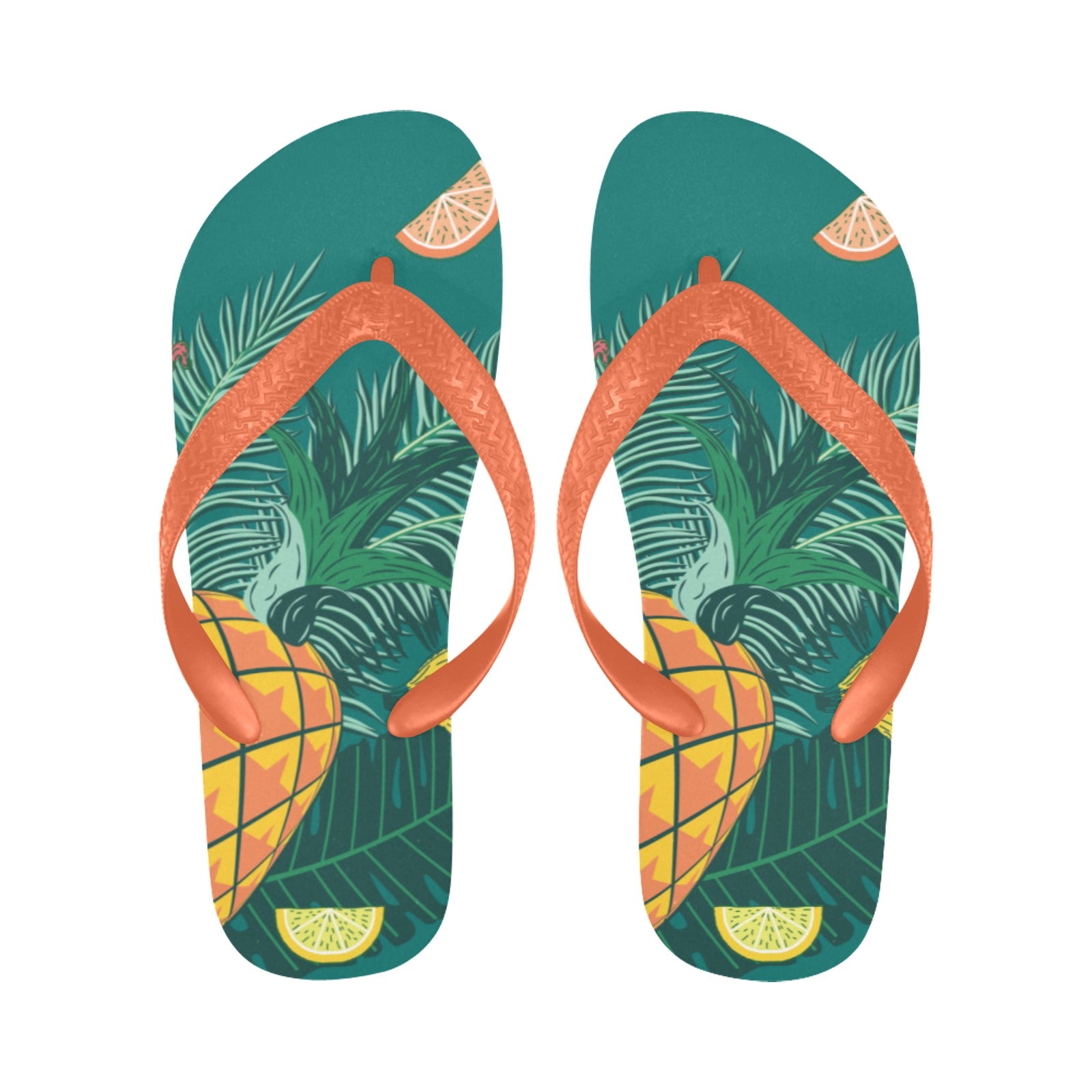 Men's Tropical Abstract Flip Flops