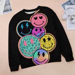 Women's Positive Smileys Abstract Sweatshirt