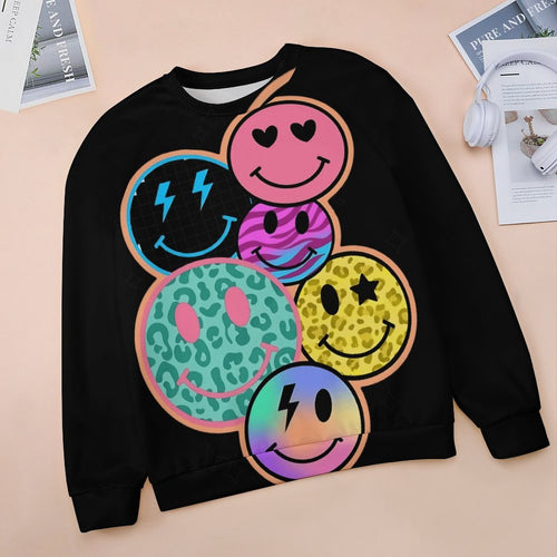 Women's Positive Smileys Abstract Sweatshirt