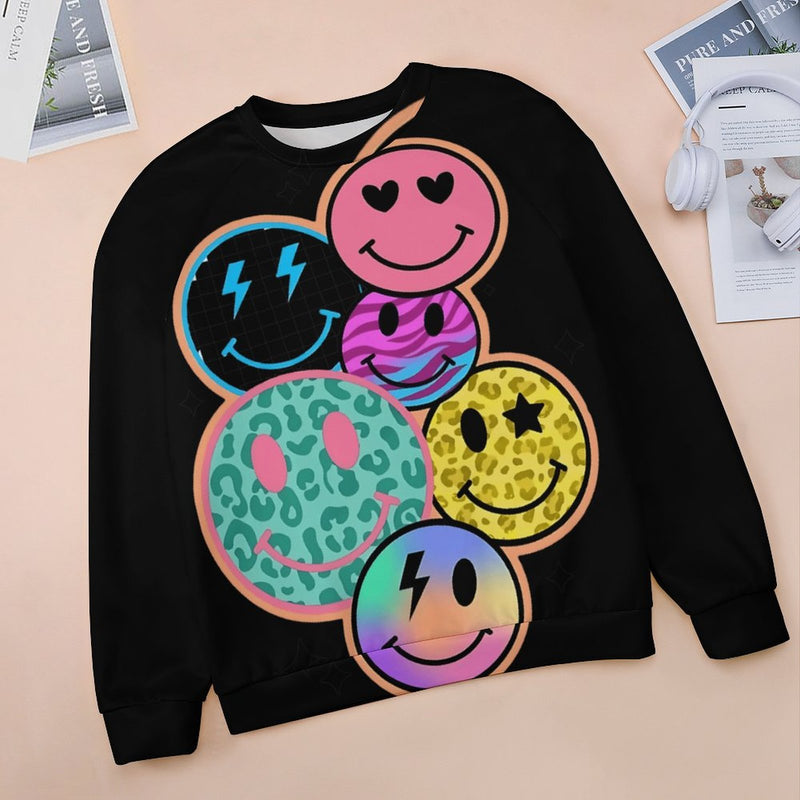 Women's Positive Smileys Abstract Sweatshirt