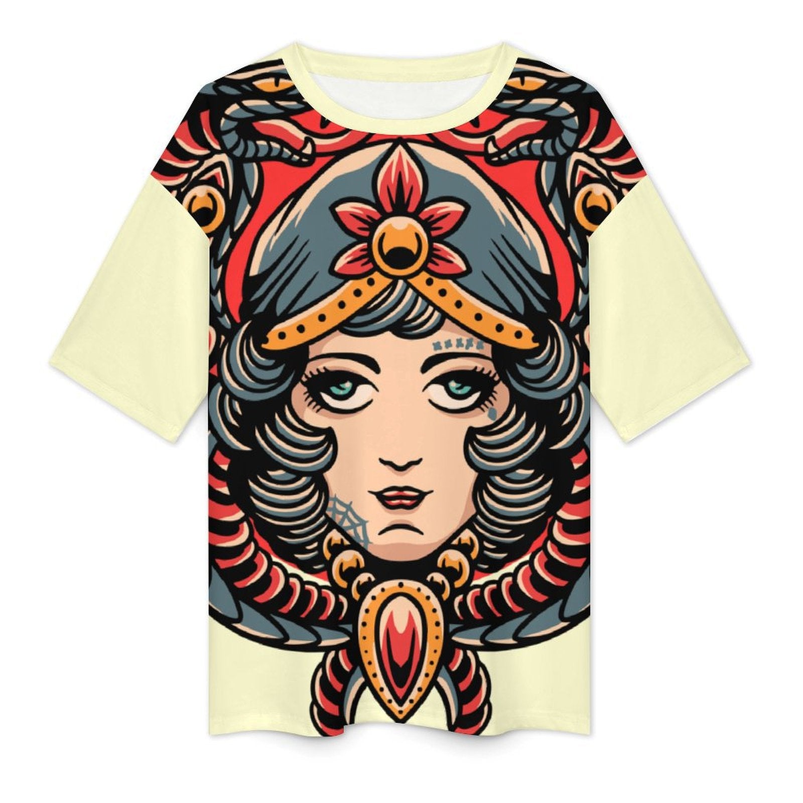 Women's Doll Face Acid & Punk Oversized T-shirt