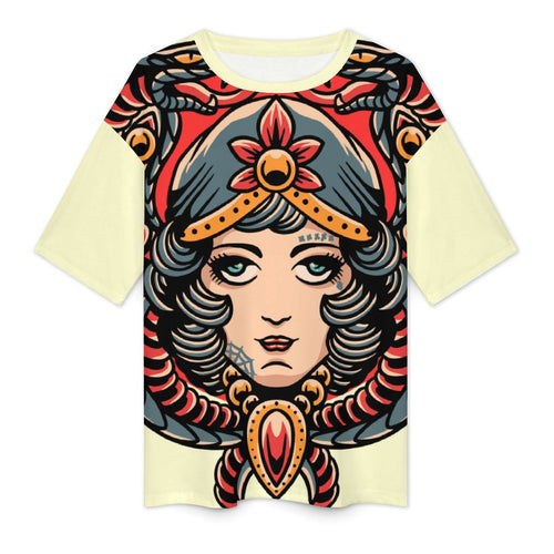 Women's Doll Face Acid & Punk Oversized T-shirt