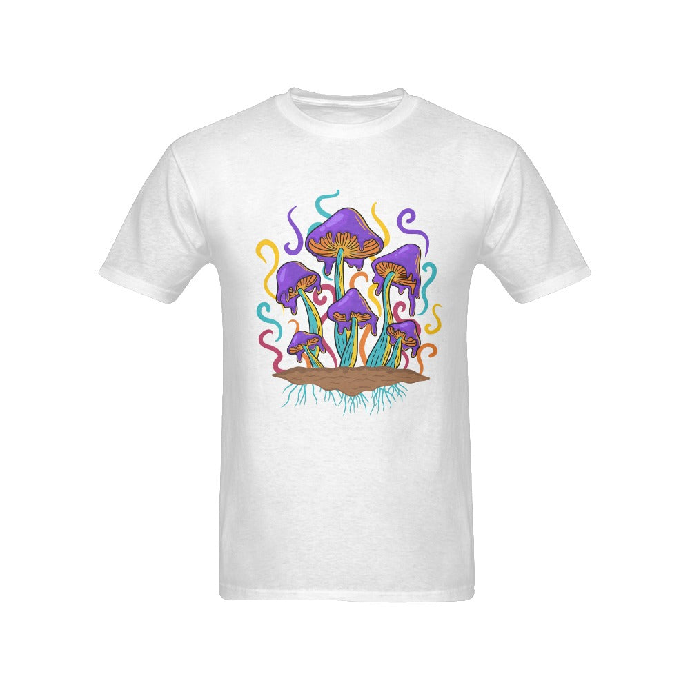 Men's Mushroom Biome Streetwear Classic Fit T-shirt