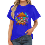 Women's Happy Mushroom Acid & Punk Classic Fit T-shirt
