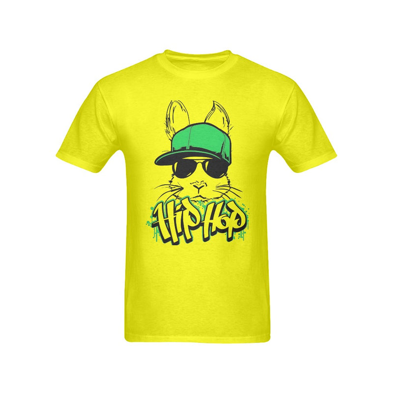 Men's Bunny Hip Hop Streetwear Classic Fit T-shirt
