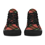Men's Tartan Blaze Abstract High Top Shoes