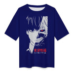 Men's Ken Kaneki Ghoul Tokyo Ghoul Anime Oversized T-shirt