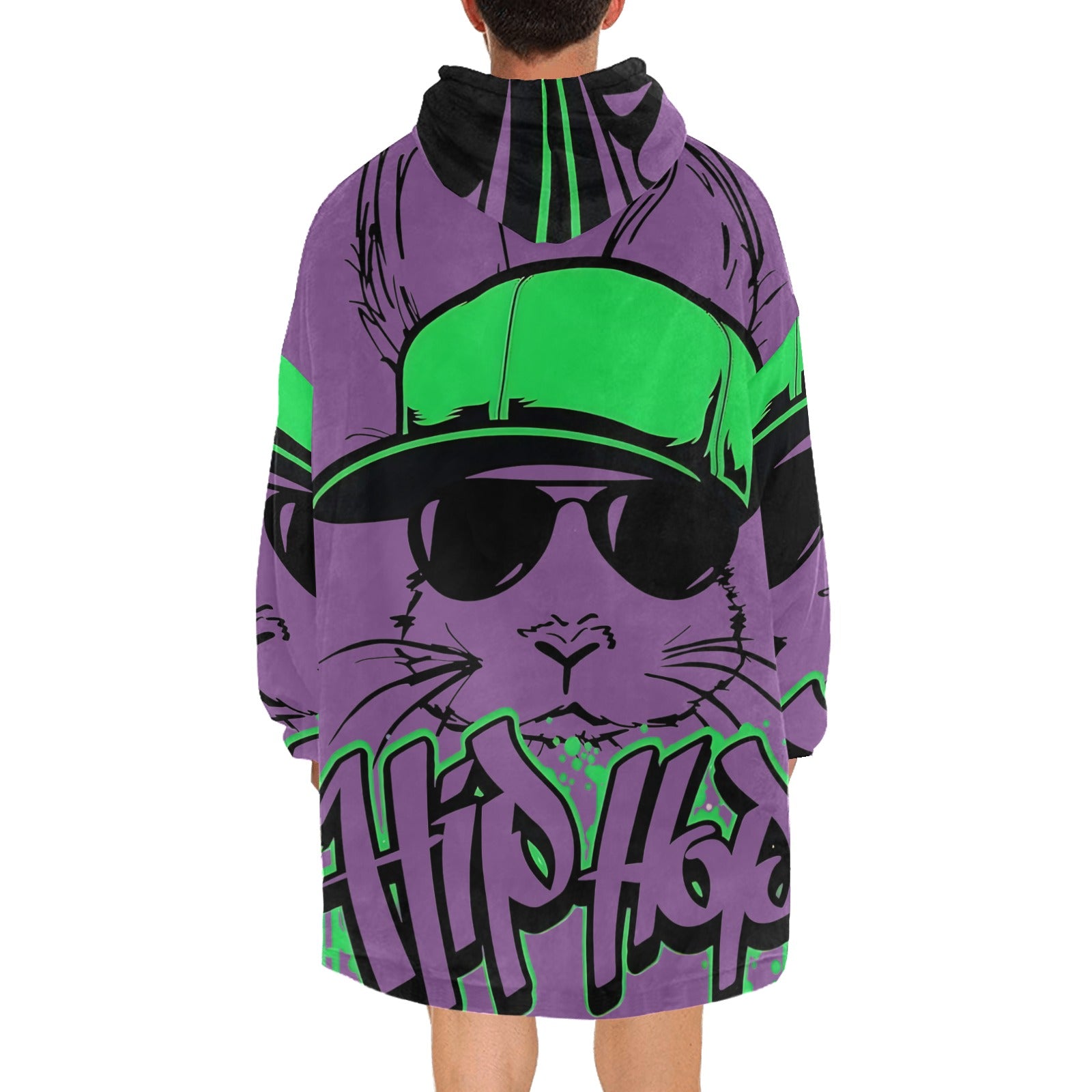 Men's Hip Hop Streetwear Blanket Hoodie