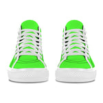 Women's Neon Green Solid High Top Shoes