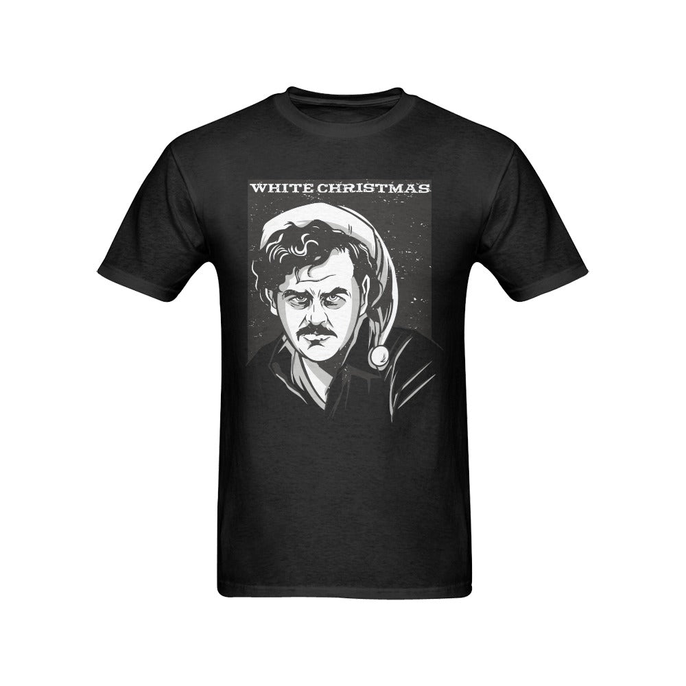 Men's White Christmas Streetwear Classic Fit T-shirt
