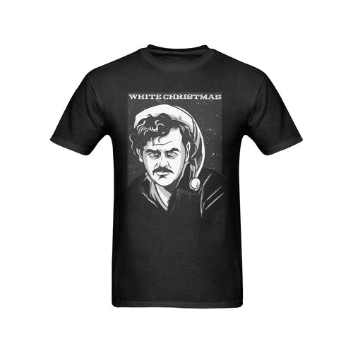 Men's White Christmas Streetwear Classic Fit T-shirt