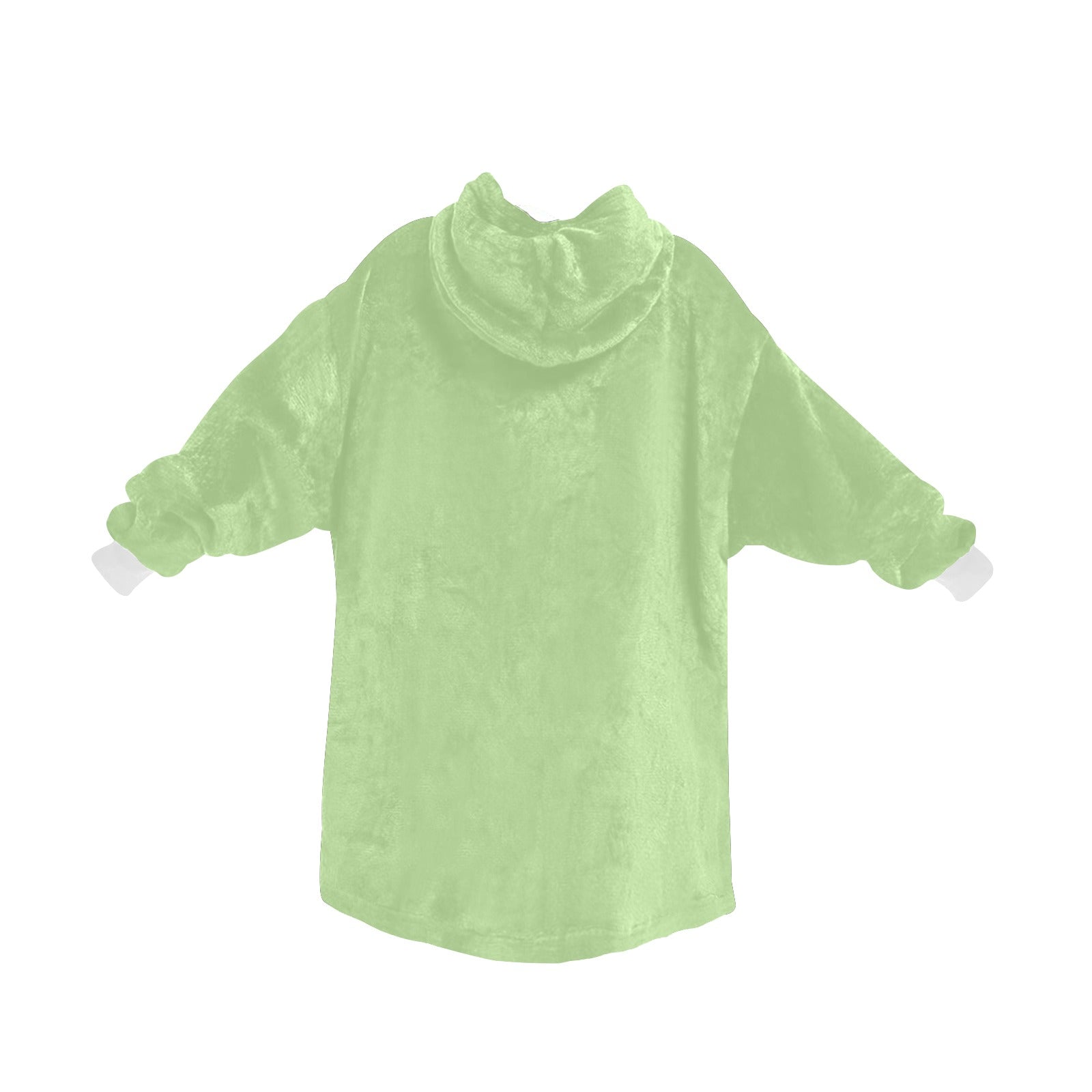 Women's Moss Green Solid Blanket Hoodie
