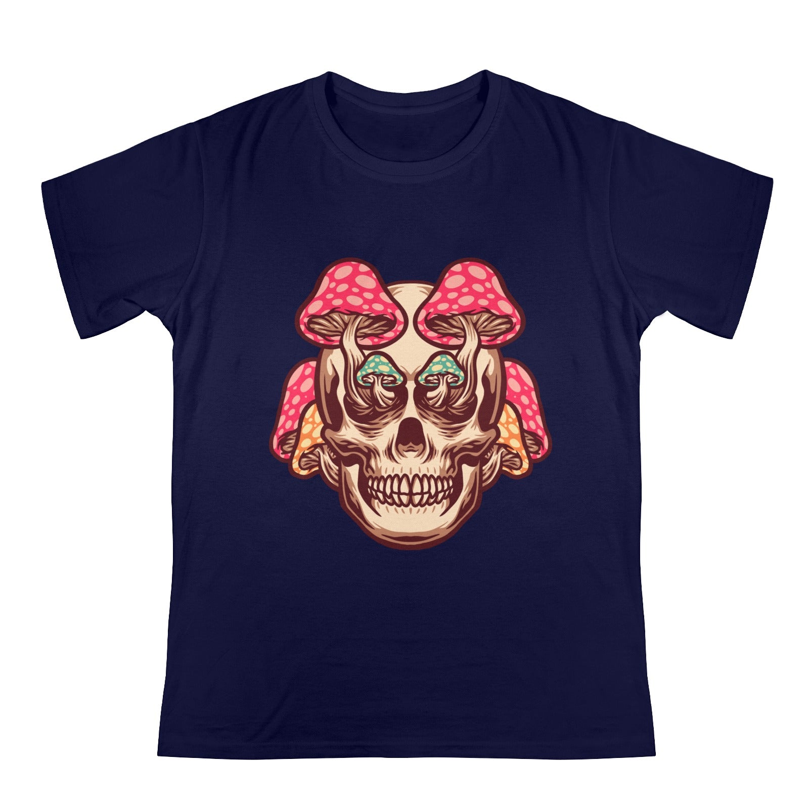 Men's Mushroom Skull Streetwear Classic Fit T-shirt