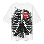 Men's Open Heart Abstract Oversized T-shirt