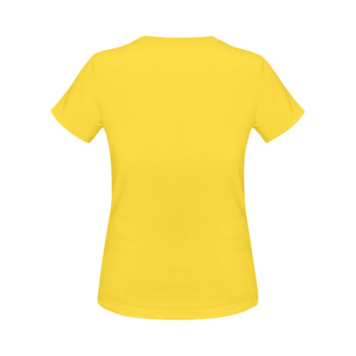 Women's Mustard Solid Classic T-shirt