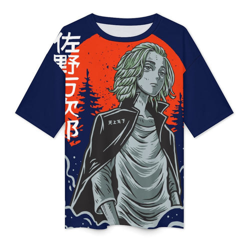 Men's Sano Manjiro Tokyo Revengers Anime Oversized T-shirt