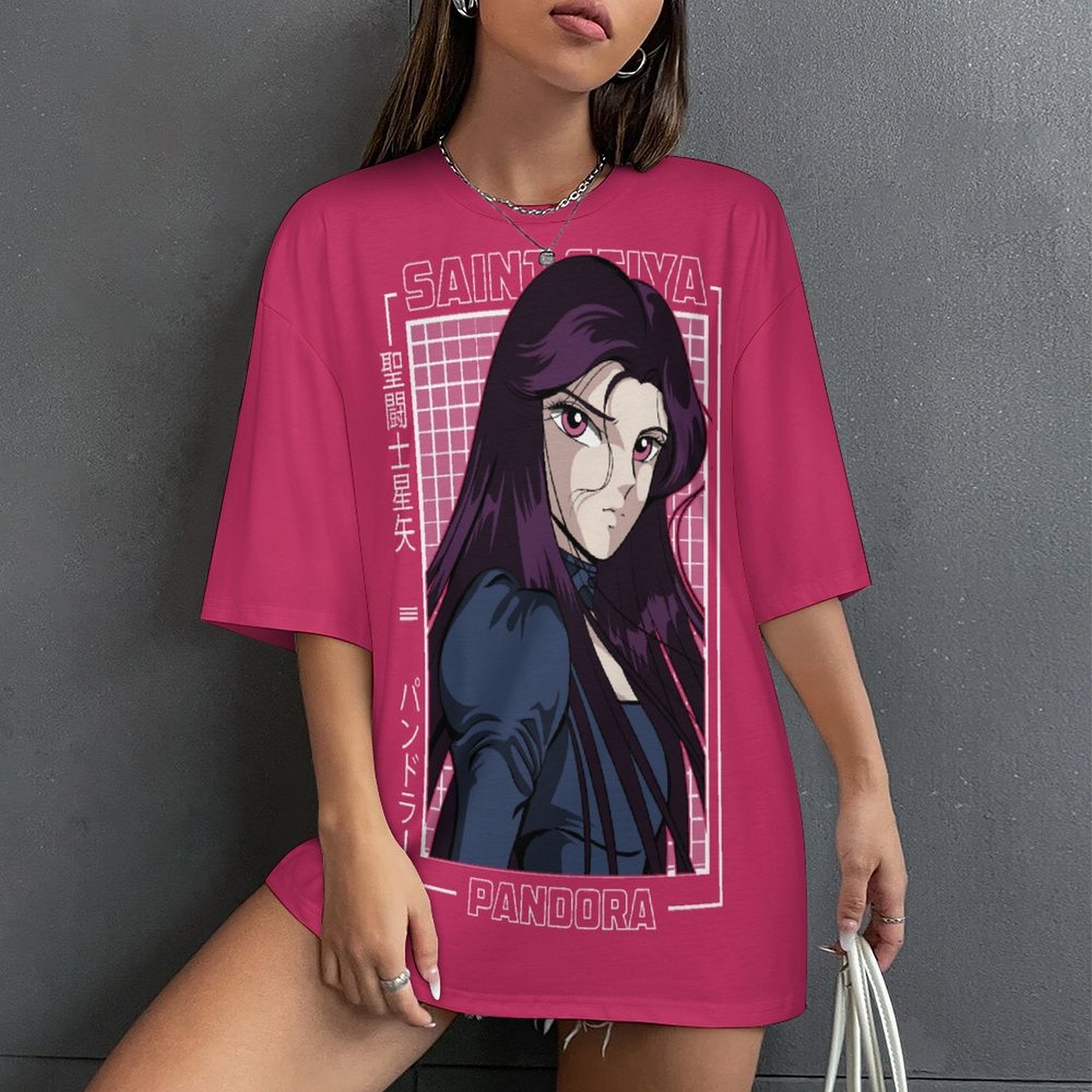 Women's Saint Seiya Anime Oversized T-shirt