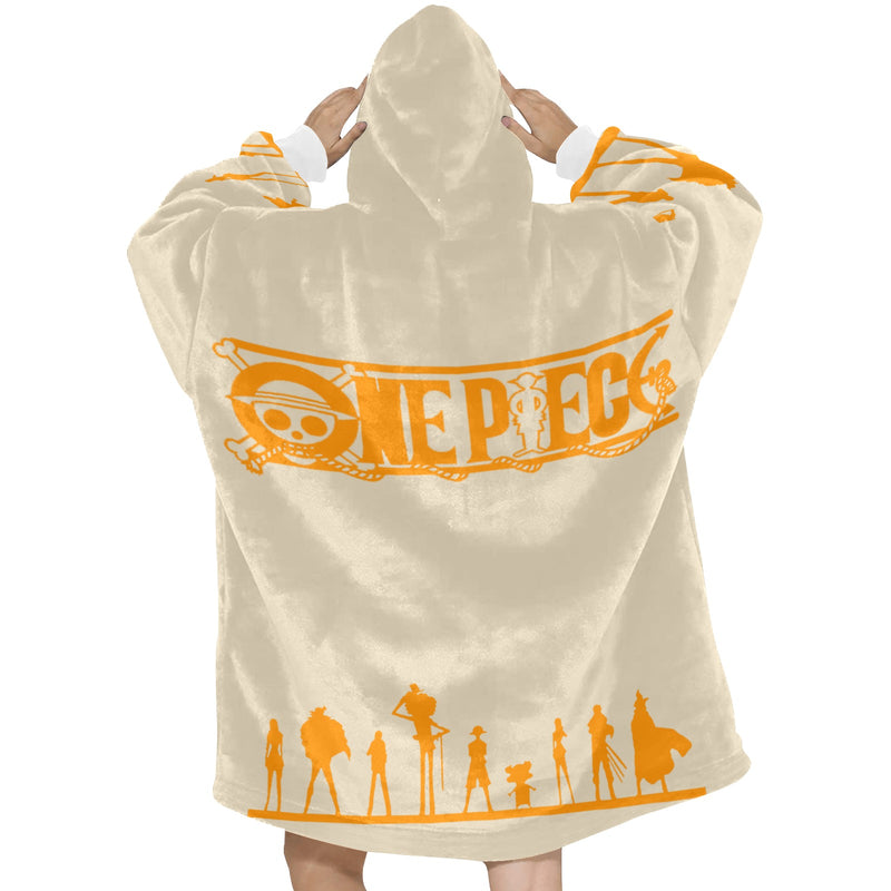 Women's One Piece Anime Blanket Hoodie