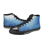 Men's Blue Prism Abstract High Top Shoes