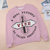 Women's Meal Without Wine Abstract Sweatshirt
