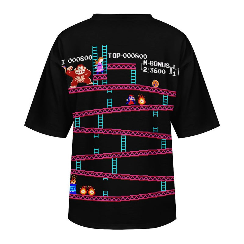 Men's Mario Vs King Kong Acid & Punk Oversized T-shirt