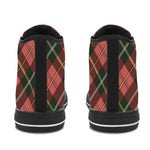 Men's Tartan Blaze Abstract High Top Shoes