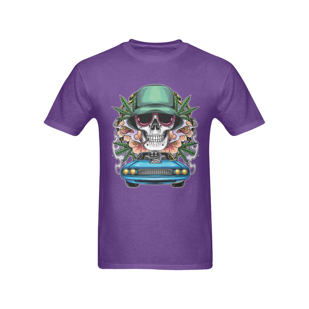 Men's Skull Rider Streetwear Classic Fit T-shirt