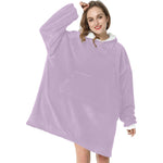 Women's Lavender Solid Blanket Hoodie